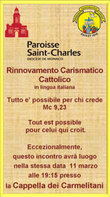 Rencontre Renouveau Charismatique