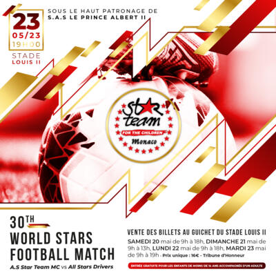 Charity Event - "30th World Stars Football Match"
