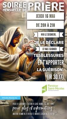 Soirée mensuelle de prière