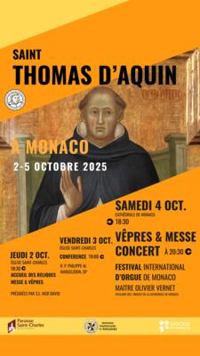 Accueil des reliques de saint Thomas d'Aquin en Principauté