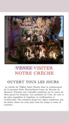Venez voir notre Crèche  dans la chapelle jusqu'au 2 février