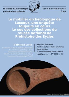 Lecture - "The ongoing study of Lascaux's archaeological objects"