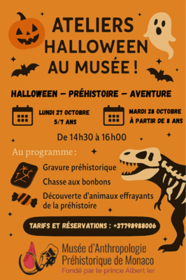 Halloween préhistorique au Musée d’Anthropologie Préhistorique de Monaco