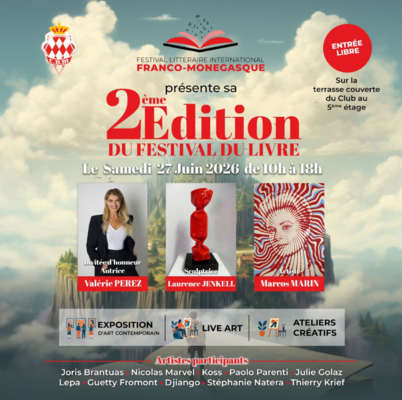 2nd Edition of the International Franco-Monegasque Literary Festival.