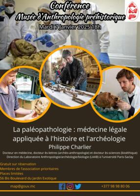 Lecture - "Palaeopathology: medical jurisprudence applied to history and archaeology"